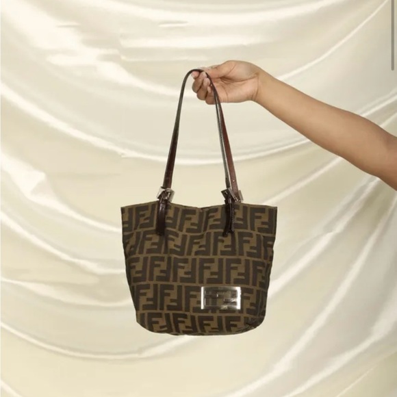 Fendi Handbags - Authentic Fendi Mini zucca tote